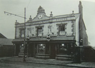The British Oak Public House.before being demolished